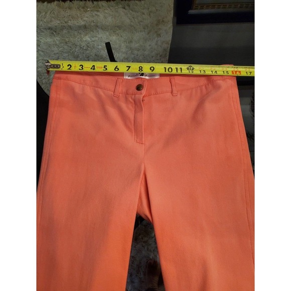 Pamela Henson Equestrian Solid Pink Cotton Skinny Fit Mid Rise Casual Pant XL - Picture 10 of 12